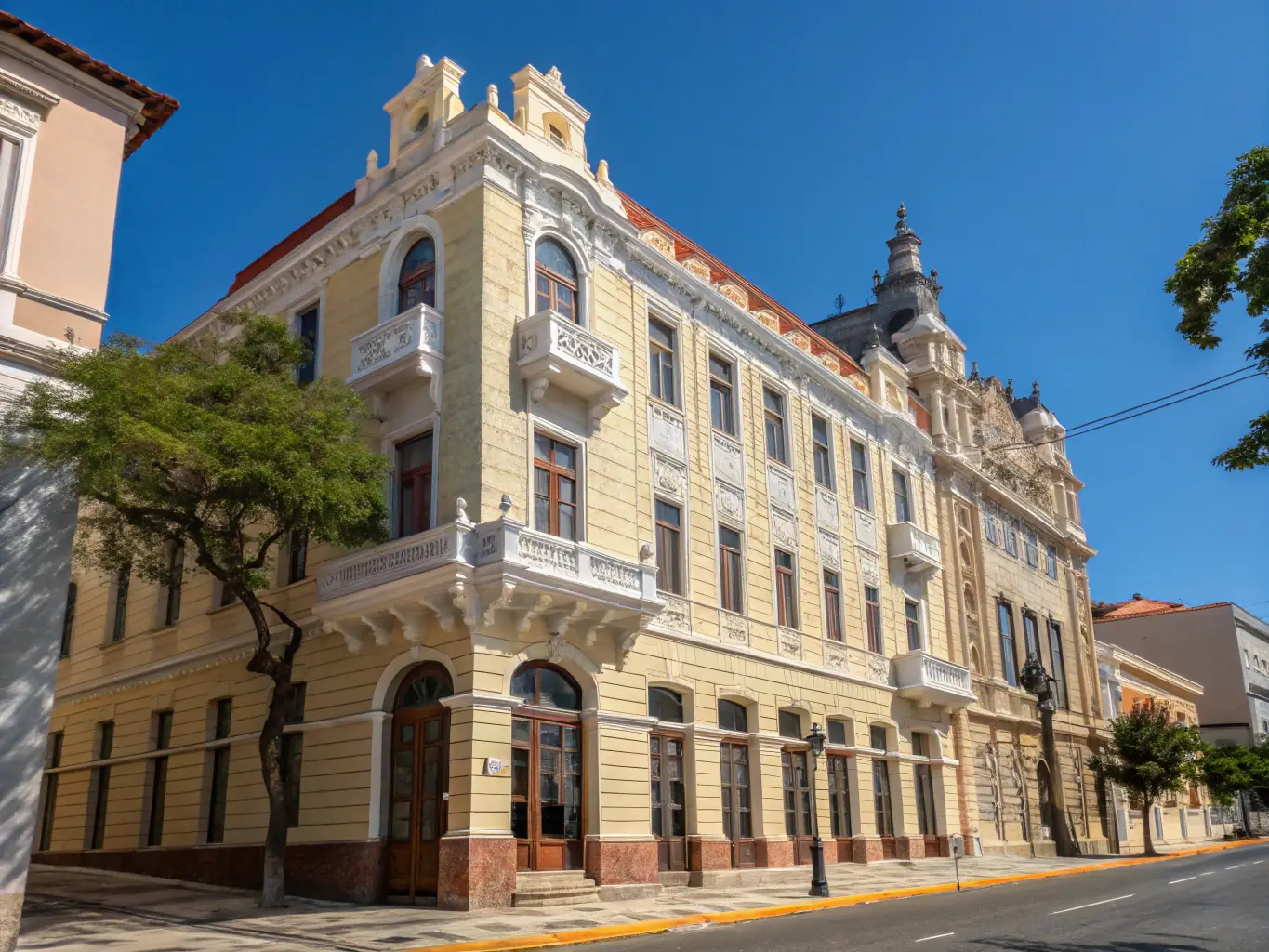 A revitalized historic building in Philadelphia, Pennsylvania, showcasing its architectural beauty and modern amenities, highlighting the city's blend of history and progress.